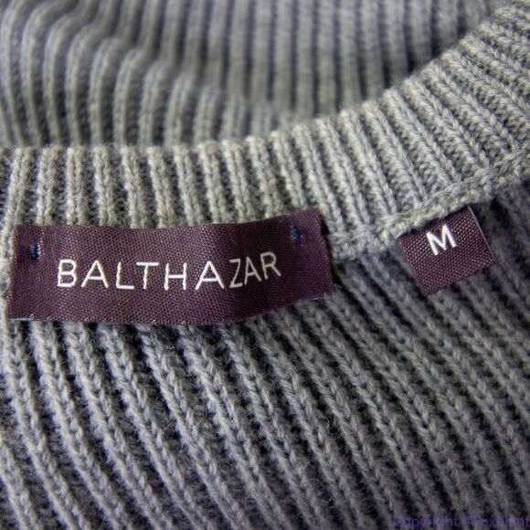 Balthazar merino‎ sweater, grey, Men's size M - Picture 9 of 14